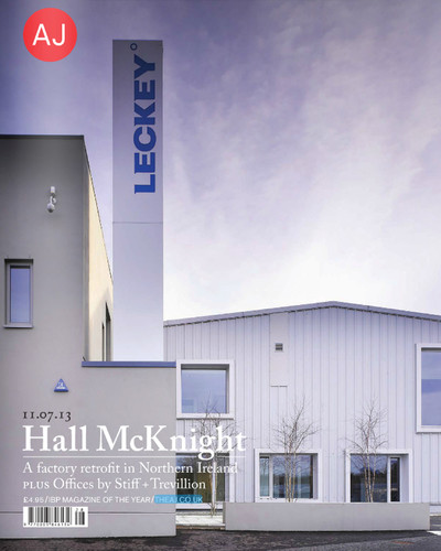 Leckey Factory wins RIBA Regional Award and is published in AJ